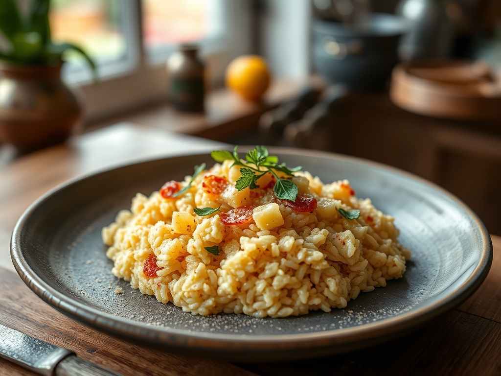 Arroz doce com fava de baunilha