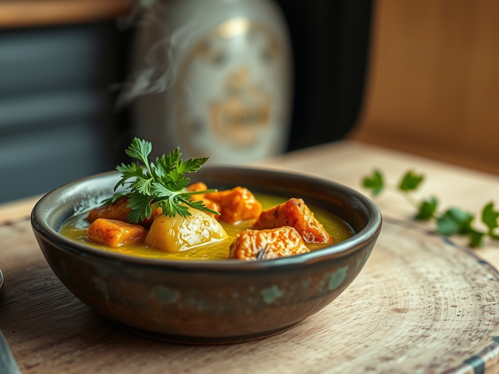 Caldo de kenga de milho verde