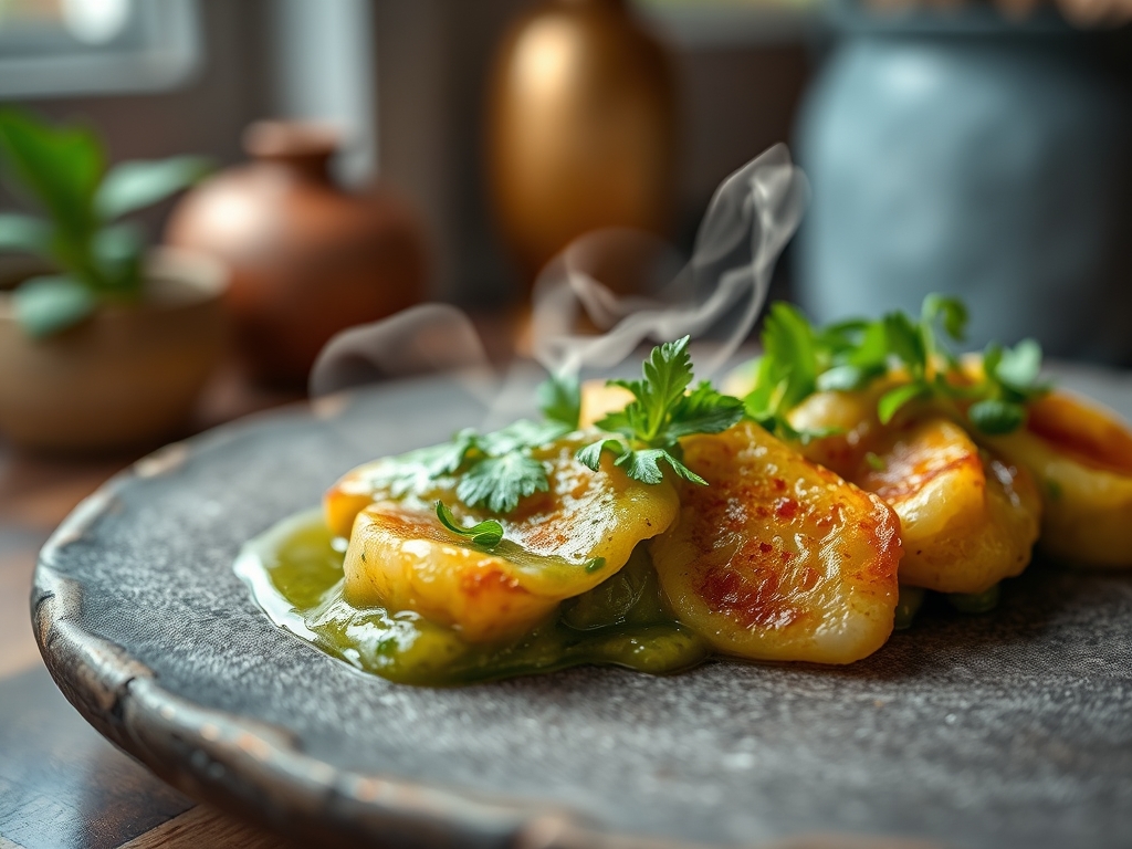 Chá verde com hortelã fresca