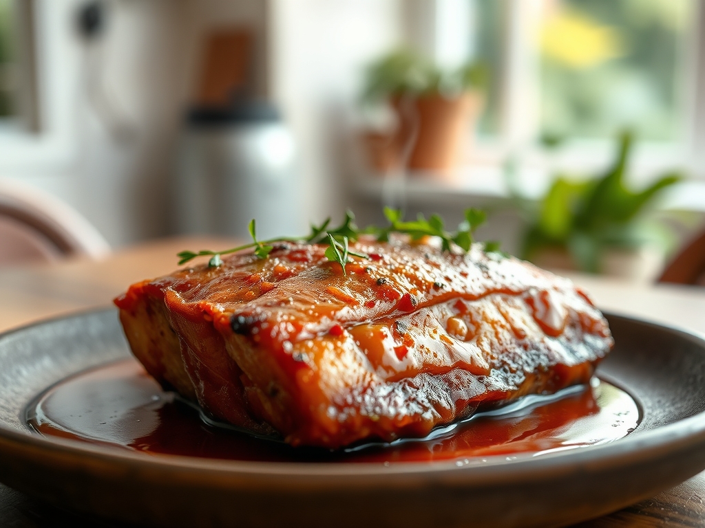 Costela com molho barbecue caseiro