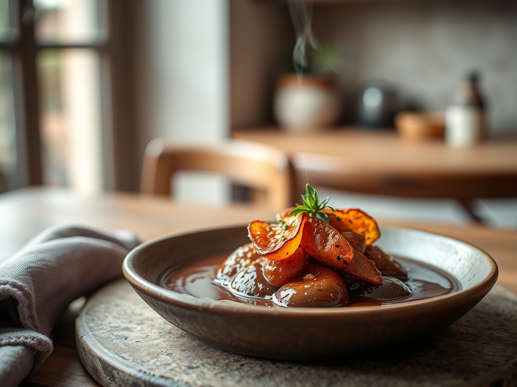 Leite quente com chocolate amargo