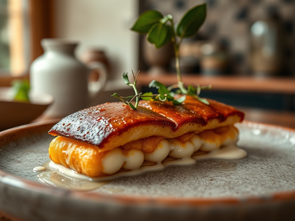 Pavê de bolacha e creme de coco