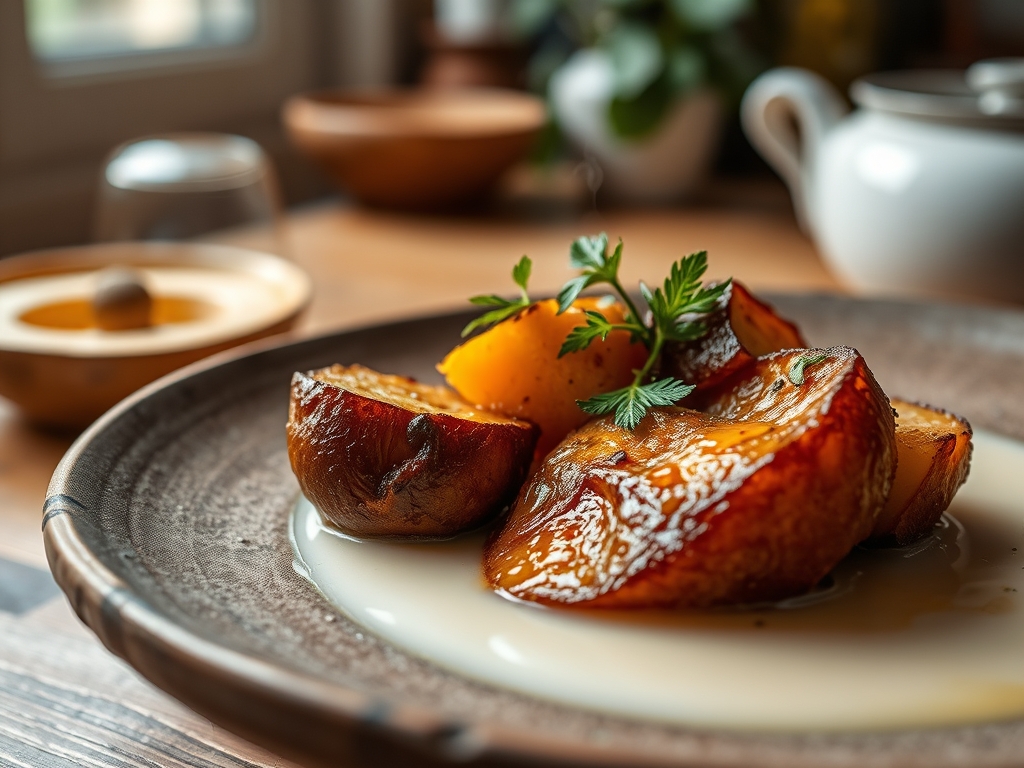 Sopa de abóbora com leite de coco