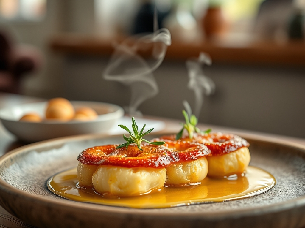 Torrada de brioche e geleia