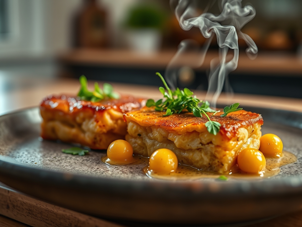 Truta com amêndoas defumadas