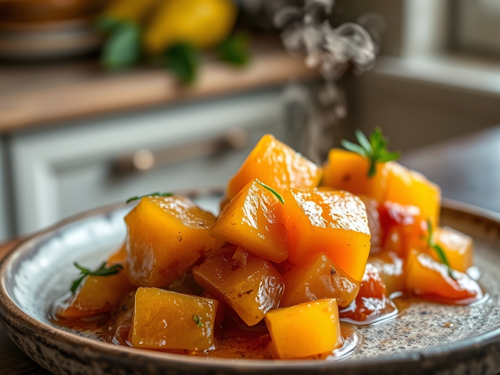 Compota de frutas secas e especiarias