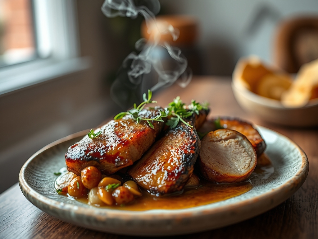 Frango ao vinho branco e ervas